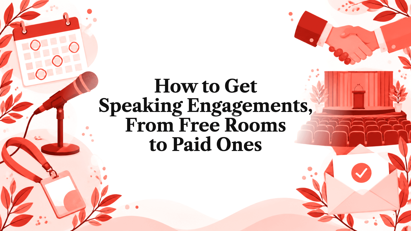 How to Get Speaking Engagements, From Free Rooms to Paid Ones