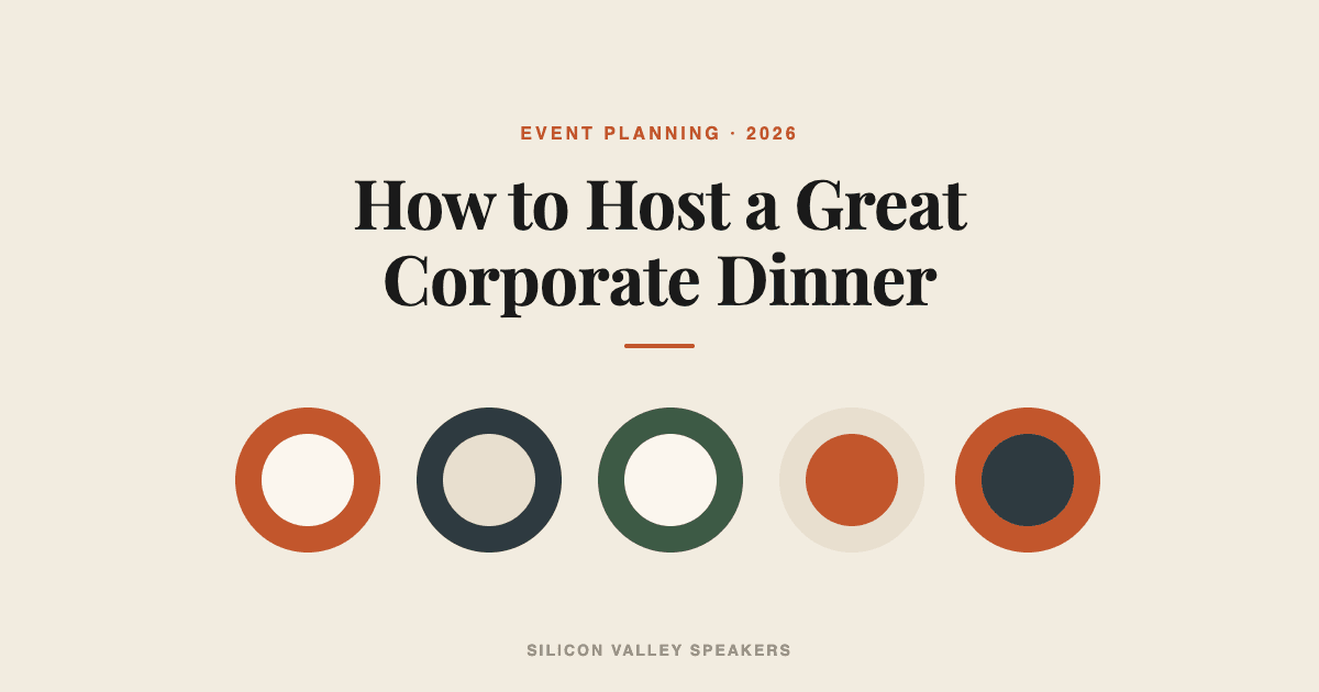How to Host a Great Corporate Dinner (2026 Guide)