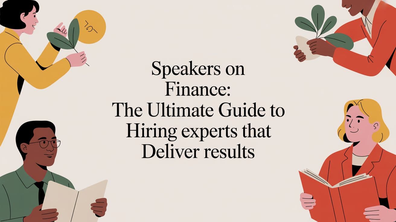 Speakers on Finance: The Ultimate Guide to Hiring Experts That Deliver Results